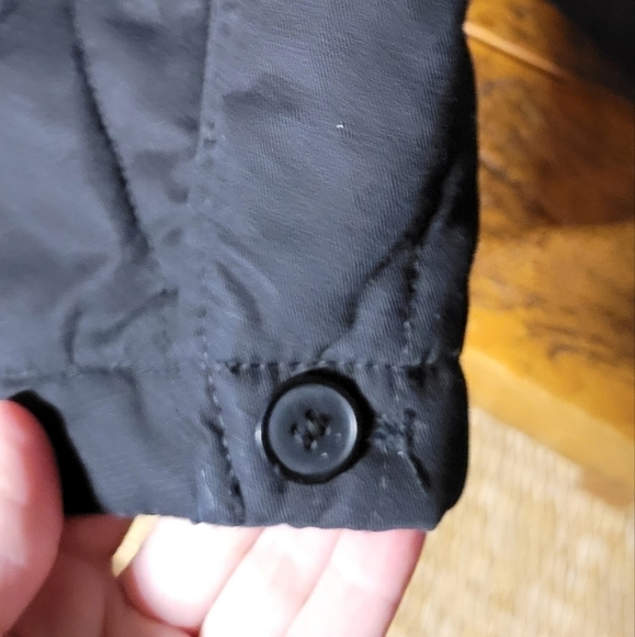 Danier mens quilted black jacket snap close 5pockets oversized XL cotton jacket - Picture 4 of 9